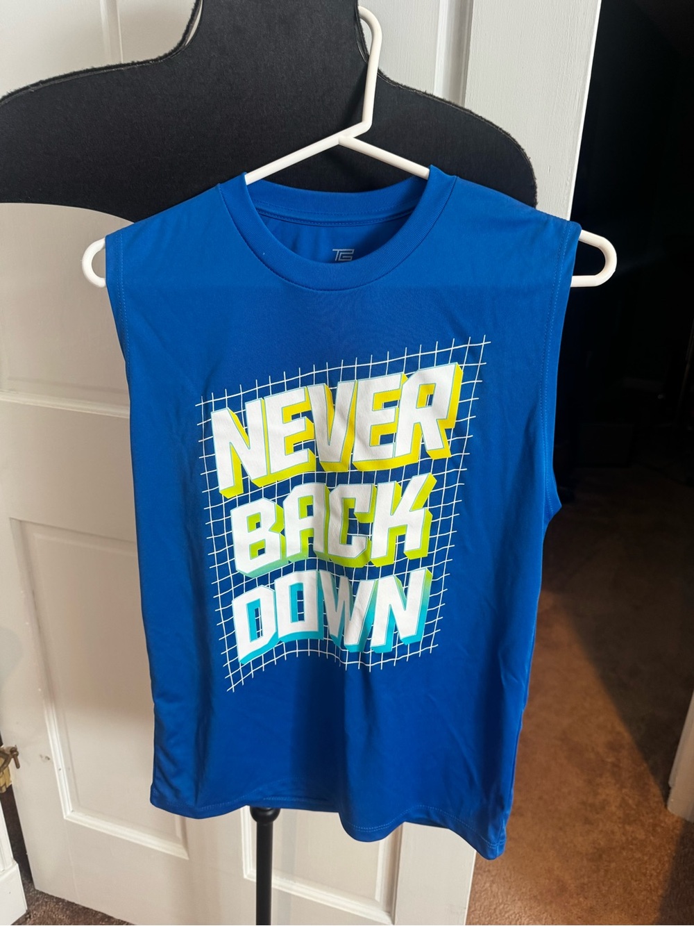 Never Back Down" Sleeveless Tee for Kids